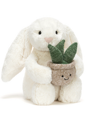 Jellycat Cream Bunny with Plant