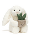 Jellycat Cream Bunny with Plant