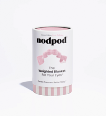 nodpod Pink Stripe Weighted Sleep Mask