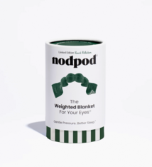 nodpod Green Stripe Weighted Sleep Mask