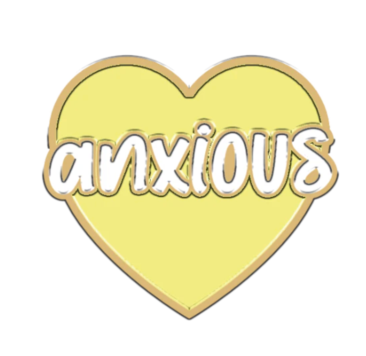 Furei Yellow Anxious Moodies Charm