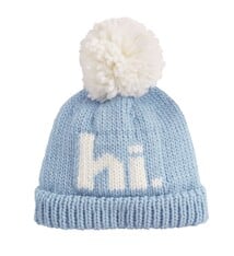 Mud Pie Blue Hi Baby Knit Hat