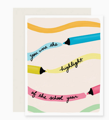 Slightly Stationery Highlight School Year Card