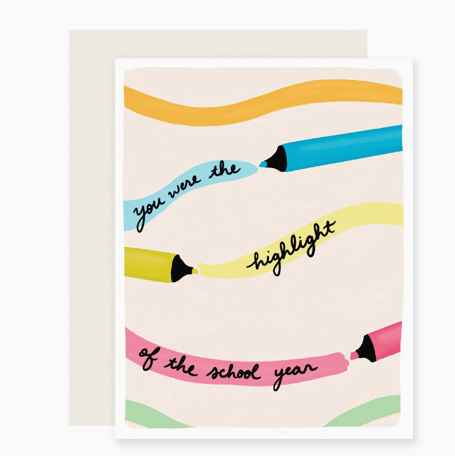Slightly Stationery Highlight School Year Card