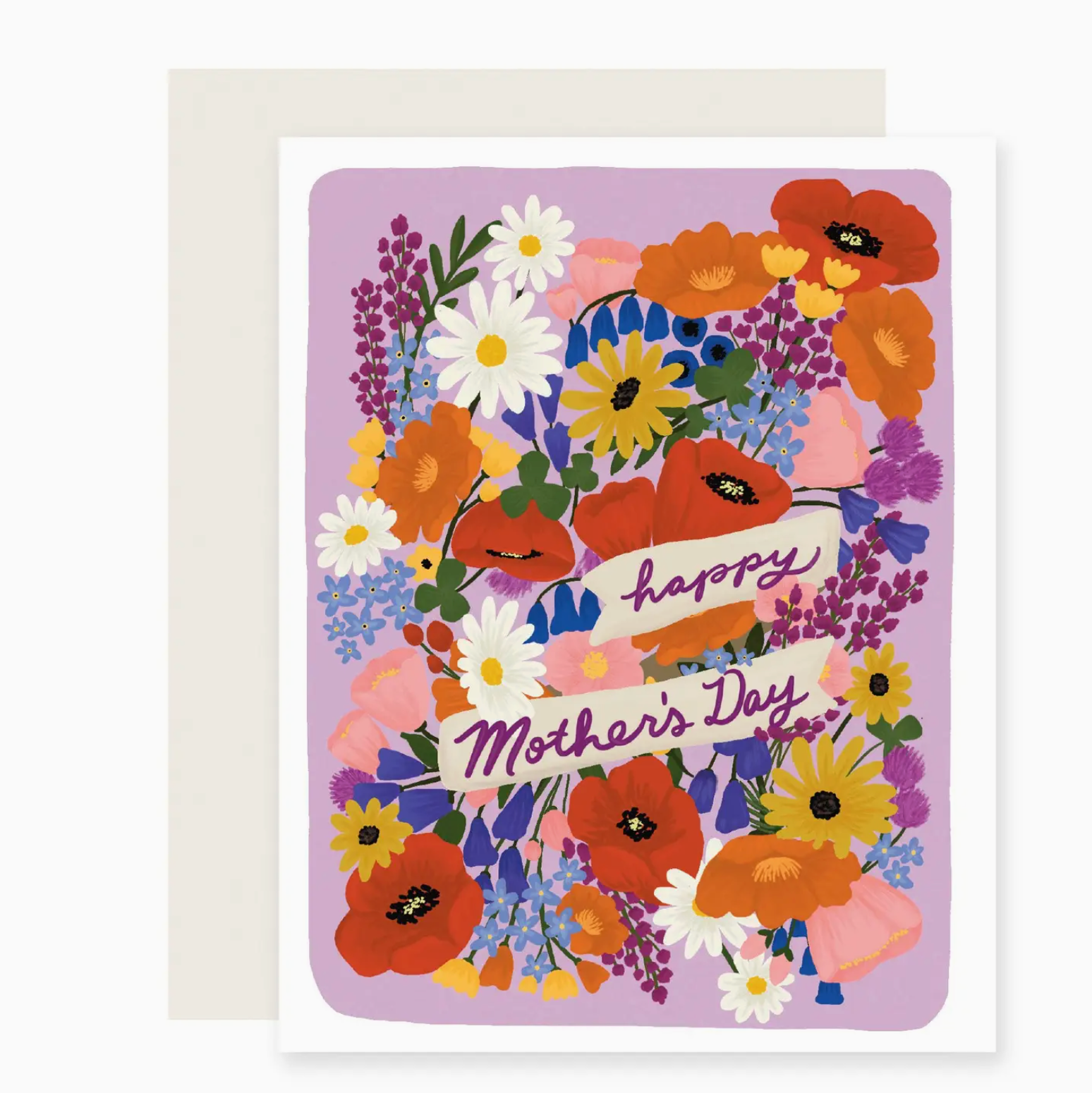 Slightly Stationery Wildflower Mother's Day Card