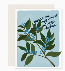 Slightly Stationery Mind & Heart Floral Sympathy Card