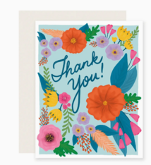 Slightly Stationery Bright Floral Thank You Card