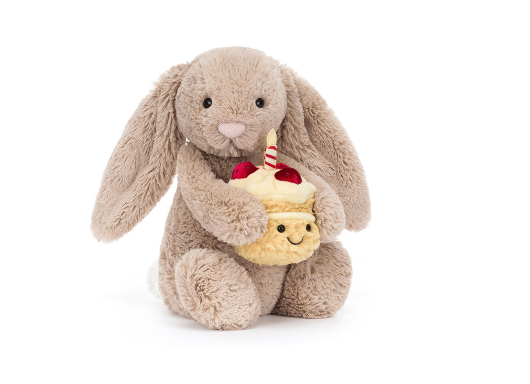 Jellycat Bashful Beige Bunny 'Birthday'