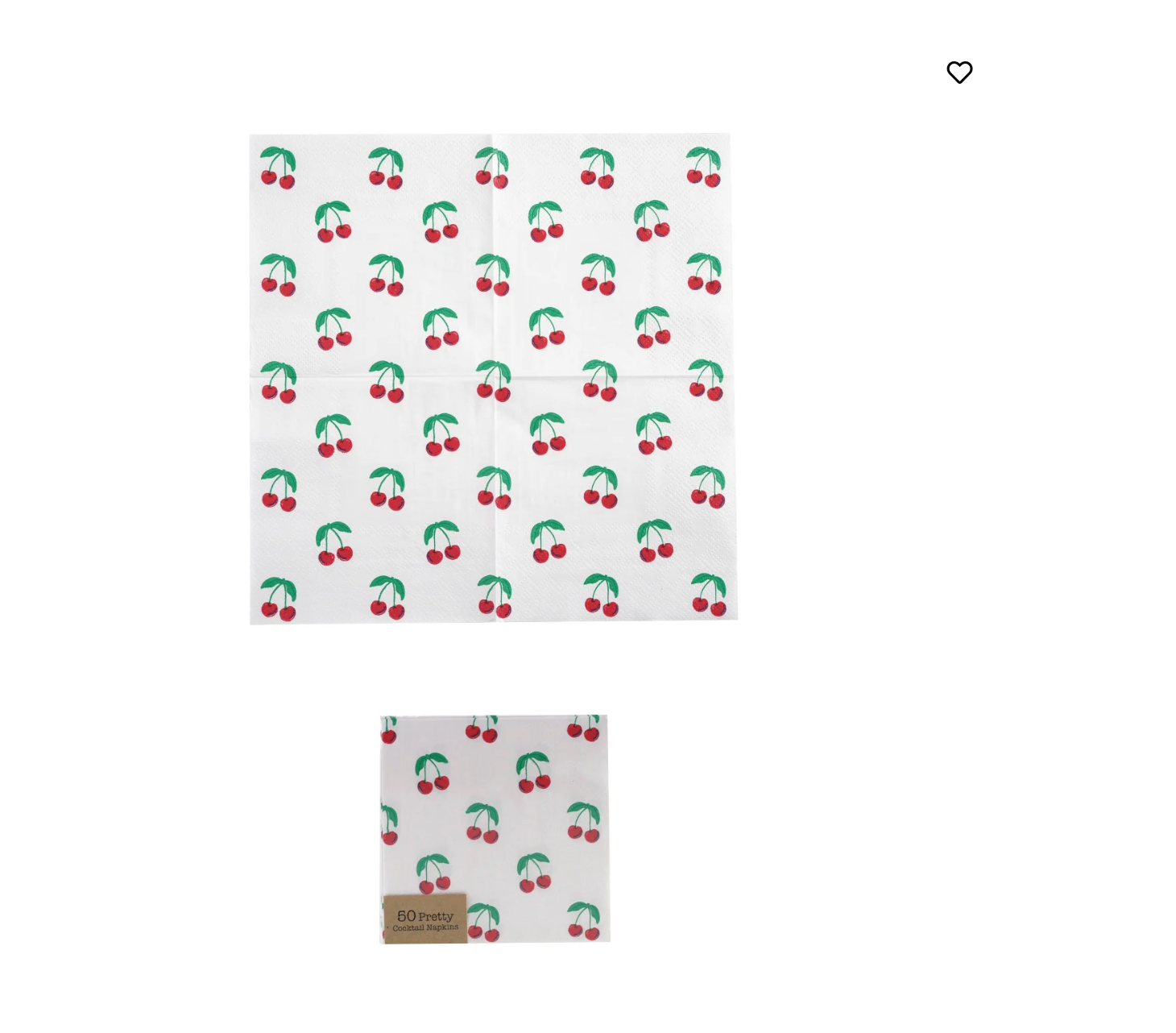 Creative Co-op Cocktail Napkins with Cherries