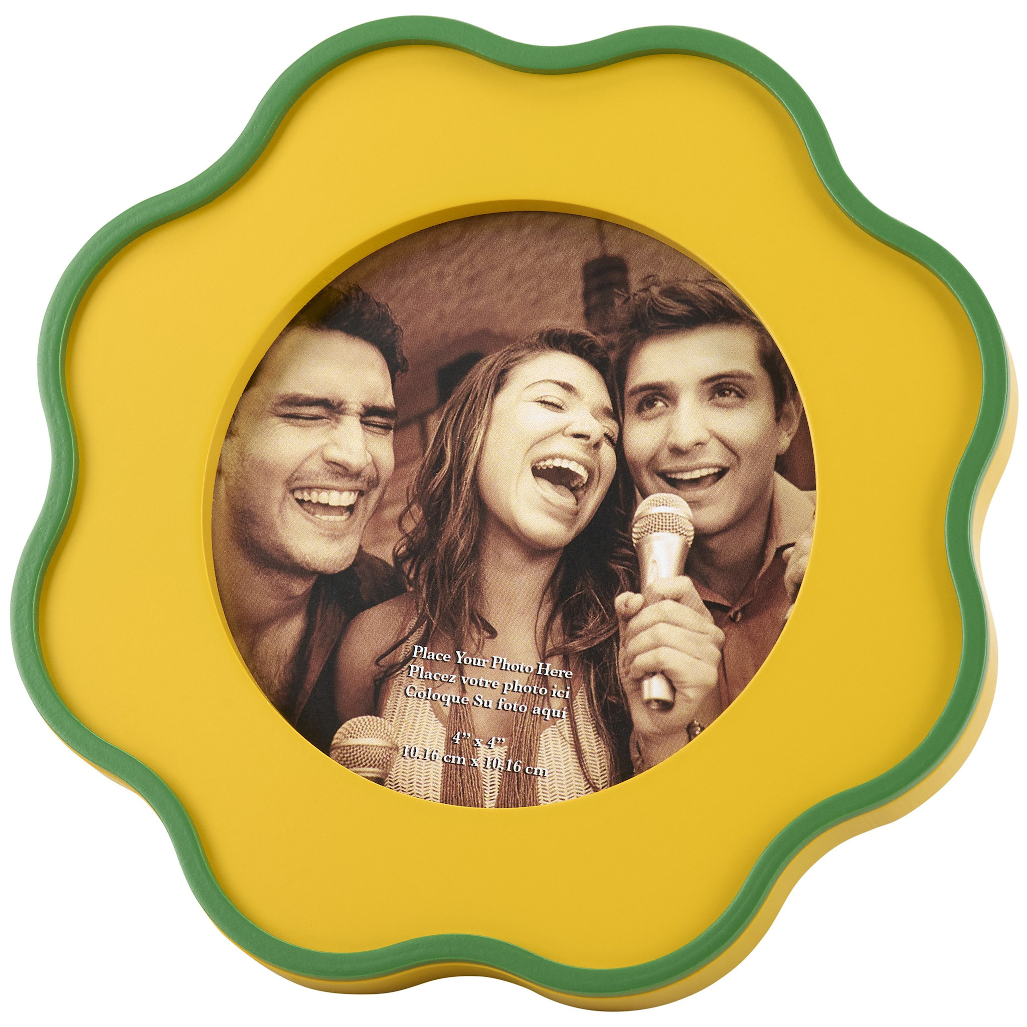 Primitives By Kathy Round Scallop Photo Frame