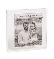 Mud Pie Best Dad Ever Mini Acrylic Frame