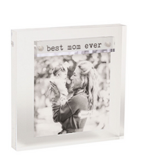 Mud Pie Best Mom Ever Mini Acrylic Frame