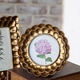 PD Home & Garden 4 X 4 ROUND BRONZE SCALLOP FRAME