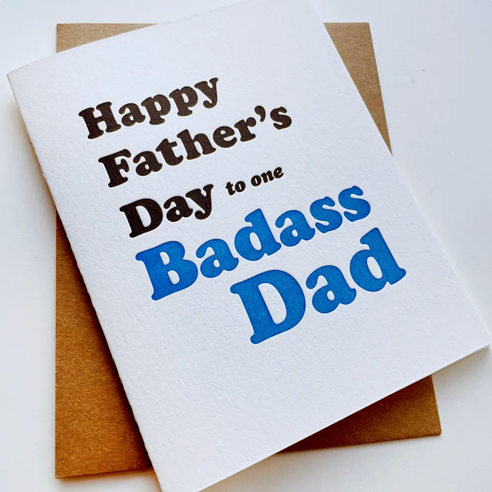 Steel Petal Press Badass Dad Father's Day Card