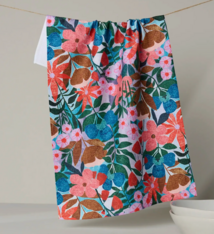 Geometry Bloom Entangled Tea Towel