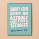 And Here We Are Asshole Teenager Father's Day Card