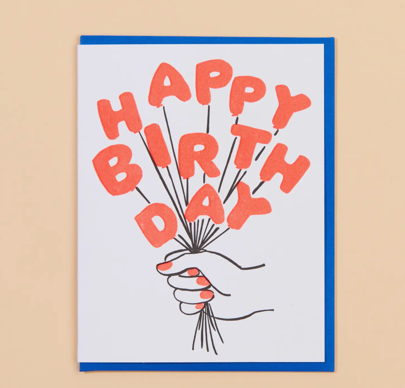 And Here We Are Birthday Balloons Bouquet Card