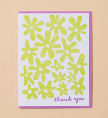And Here We Are Flower Thank You Card