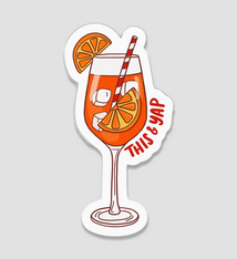 Brittany Paige Aperol Spritz This and Yap Sticker