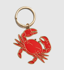 Brittany Paige Crab Enamel Keychain Bag Charm