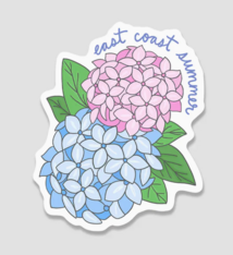Brittany Paige Hydrangea East Coast Summer Sticker