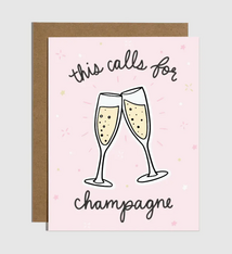 Brittany Paige This Calls For Champagne Congrats Sticker Card