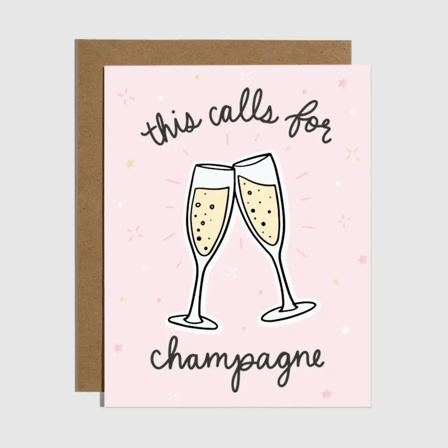 Brittany Paige This Calls For Champagne Congrats Sticker Card