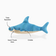 P.L.A.Y. Pet Lifesytle and You Bonk the Hammerhead Shark Dog Toy
