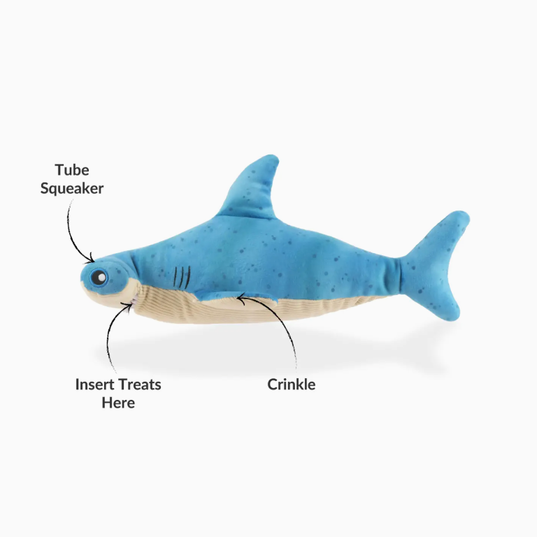 P.L.A.Y. Pet Lifesytle and You Bonk the Hammerhead Shark Dog Toy