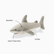 P.L.A.Y. Pet Lifesytle and You Great White Gabe Shark Dog Toy