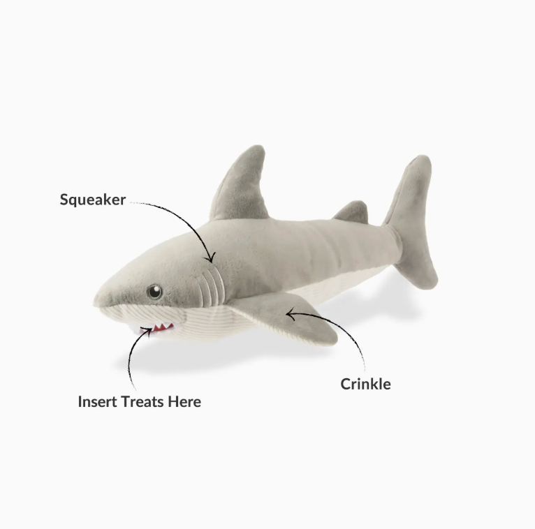 P.L.A.Y. Pet Lifesytle and You Great White Gabe Shark Dog Toy