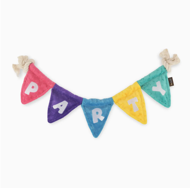 P.L.A.Y. Pet Lifesytle and You Tug N’ Party Banner Dog Toy