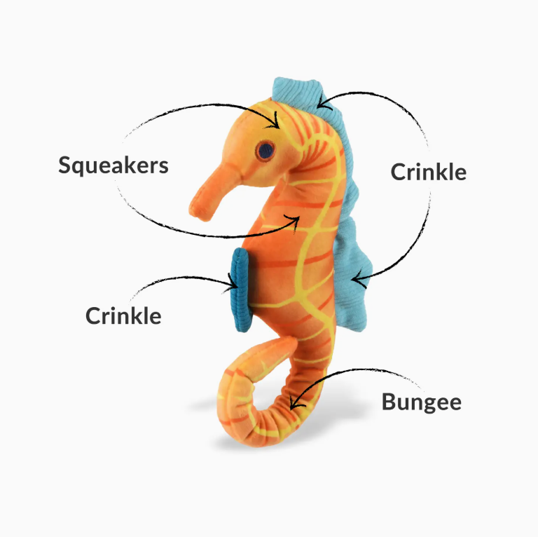 P.L.A.Y. Pet Lifesytle and You Seahorse Dog Toy