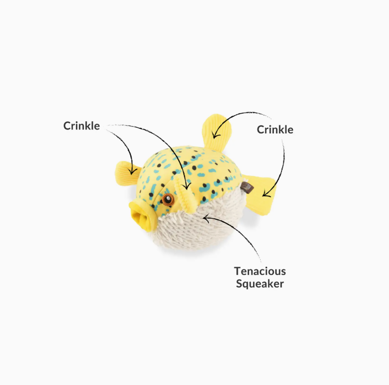 P.L.A.Y. Pet Lifesytle and You Puffer Fish Dog Toy
