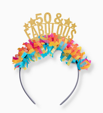 Festive Gal 50 & Fabulous Birthday Crown
