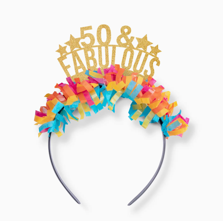 Festive Gal 50 & Fabulous Birthday Crown