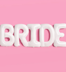 xo, Fetti White Jumbo Bride Balloons 40 Inch