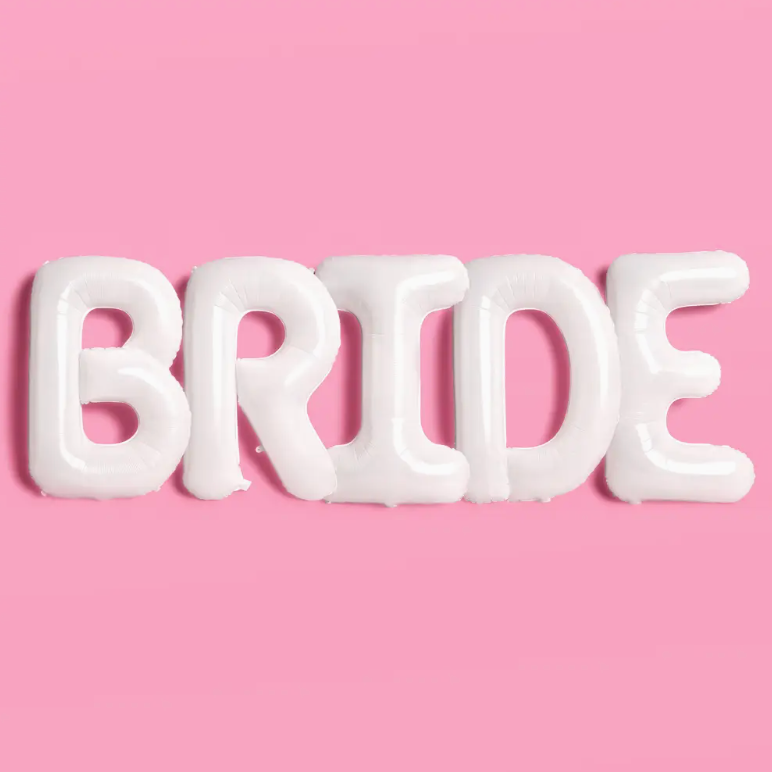 xo, Fetti White Jumbo Bride Balloons 40 Inch