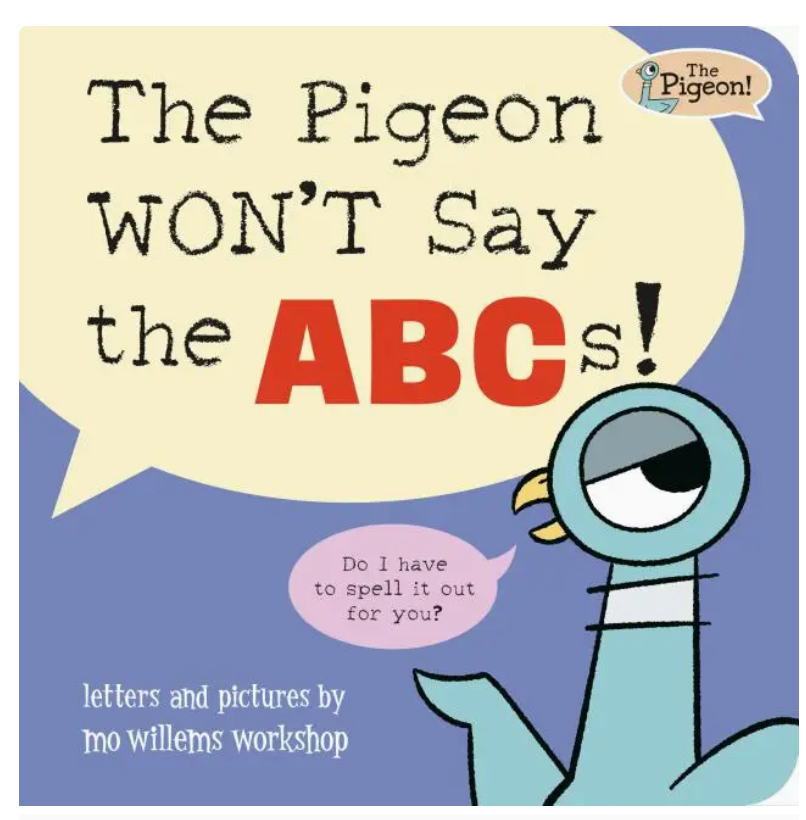 Hachette The Pigeon Won’t Say the ABCs! Touch-and-Trace Board Book