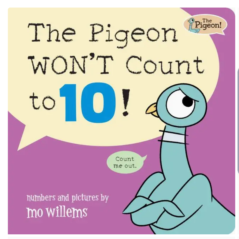 Hachette The Pigeon Won't Count to 10! Board Book