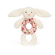 Jellycat Blossom Cream Bunny 'Berry' Ring Rattle
