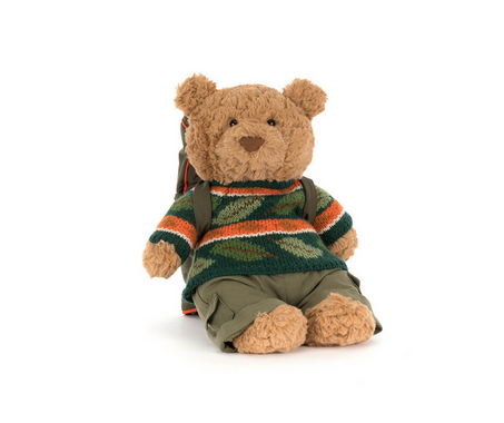 Jellycat Bartholomew Bear Hiking Outfit