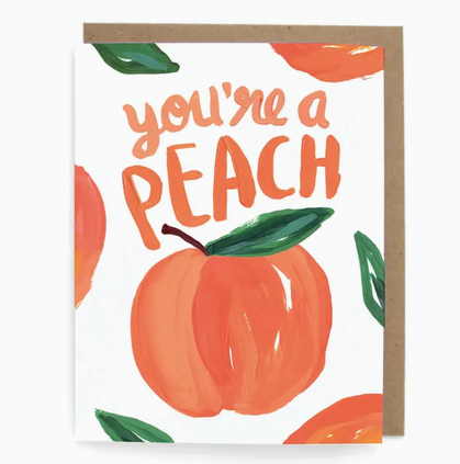 The Neighborgoods Peach Thank You Card