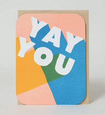 Egg Press Yay You Bold Letters Congrats Card