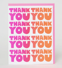 Egg Press Thank You Gradient Card