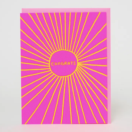 Egg Press Sunbeam Congratulations Card