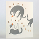 Egg Press Happy Birthday Cats Card
