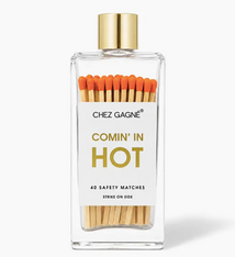 Chez Gagne Coming in Hot - Glass Bottle Matches