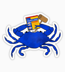 Jami Creates Blue Crab Maryland Seasoning Sticker