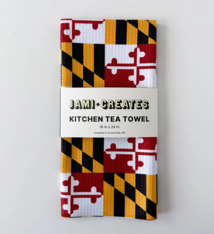 Jami Creates Maryland Flag Dish Towel